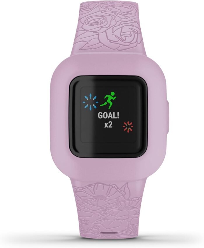 Garmin vivofit jr. 3, Fitness Tracker for Kids, Includes Interactive App Experience, Swim-Friendly, Up To 1-year Battery Life, Lilac Floral - Image 6