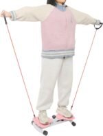 Waist Twisting Fitness Tool Waist Twisting Machine Wai-st Twister Machine Exercise Noiseless Home Gym Exercise Equipment for Women Men (Pink) - Image 7