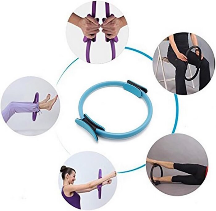 Pilates Ring Fitness Trainer, Pilates Circle Ring Yoga Circle Ring Foam Pads for Inner & Outer Thighs Workout, Exercise Equipment Fitness Circle for Toning Arms, Thighs - Image 4