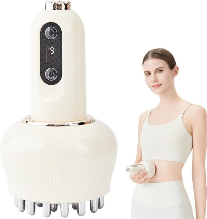 Lymphatic Drainage Massager & Anti Cellulite Massage Tool, Helps Reduce Stretch Marks & Cellulite, for Legs, Arms & Belly, Body Sculpting Machine with Microcurrent, Light, Heat & Vibration - Image 2