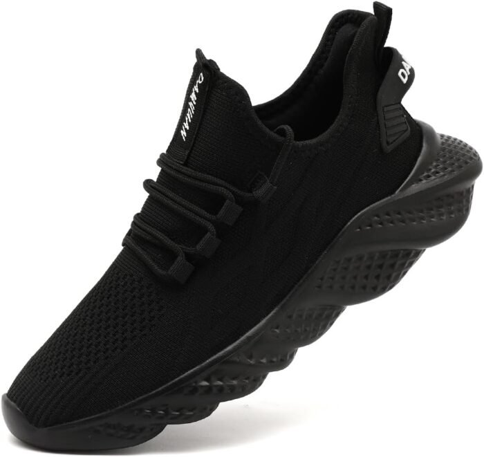 Mens Walking Shoes Running Trainers Sneakes Athletic Gym Fitness Sport Shoes Non Slip Breathable Mesh Comfortable Workout Fashion Slip On - Image 2