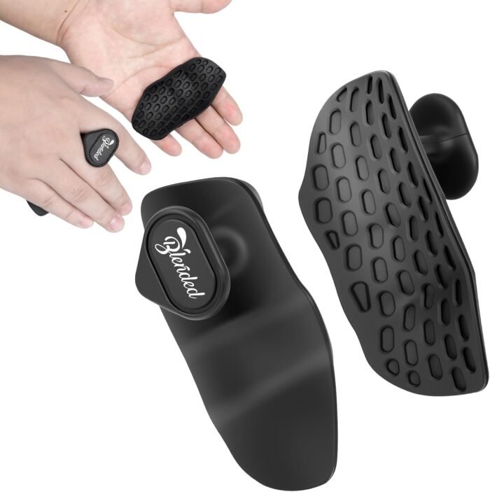 2 Pack Weight Lifting Gloves for Men Women Anti-Slip Workout Grips Gym Gloves Ergonomic Fingerless Gym Grip for Weightlifting,Dumbbell,Deadlifts Pull-Ups Crossfit Training, Sweat-Free Palm Protection - Image 2