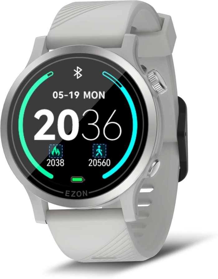 EZON R7 GPS Running Watch,Dual-Band GNSS,Optical Heart Rate Monitor,Over 28 Workout Modes,Training & Fitness Assessment,Lightweight Sports Watch for Triathlon,Marathon,Trail Run (Upgraded) - Image 2