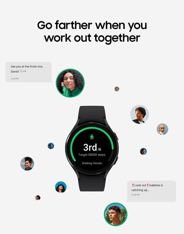Samsung Galaxy Watch 4 40mm Bluetooth Smartwatch with ECG Heart Monitor, Tracker for Health, Fitness, Running, Sleep Tracking, GPS Fall Detection, US Version, SM-R860NZKAXAA, Black - Image 7