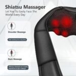 Neck Massager with Heat, Shiatsu Massager for Neck, Back, Shoulder, Foot and Leg, Deep Tissue 3D Kneading Massage for Relax Muscles at Home and Offie,Back Massagers for Women and Men - Image 6