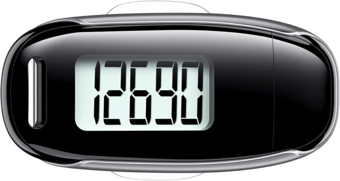 3D Pedometer for Walking, Simple Walking Step Counter with Removable Clip and Strap, USB Rechargeable Step Tracker with Backlight, Accurate Step Counter for Men Women Kids Seniors - Image 2