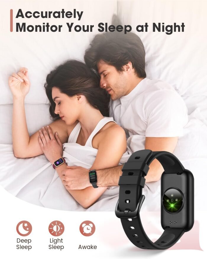 Fitness Tracker, Smart Watches for Women/Men, 24/7 Heart Rate Monitor Watch with Sleep Tracker, Step Counter, 20+ Sport Modes Fitness Watches for Women/Men, Android Smart Watch for Phones - Image 6