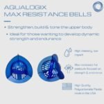 High Resistance Aquatic Bell Set - Blue | Aquatic Dumbbells | Quick Start Guide | Water Weights | Strength & Muscle Building | Pool Exercise Equipment | Pair (HRPCBELL) - Image 7