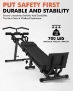 GMWD Total Home Gym with Detachable Footplate,Swing Attachment and Weight Holder,Versatile Total Body Training Machine for Home Gym Workout - Image 9