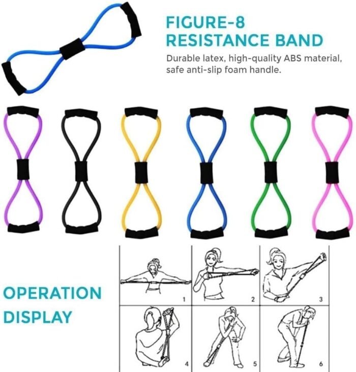 Pilates Kit for Home Workouts,Yoga Sets for Women,with Resistance Bands, Pilates Ring, Ball Guide, Portable Fitness Equipment for Core Strength Stretching & Toning - Image 5