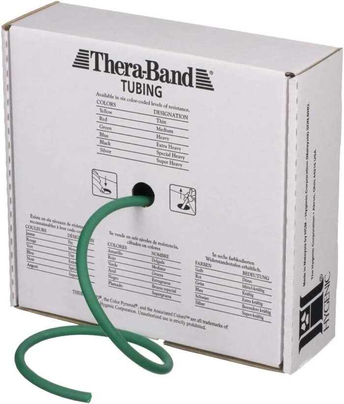 THERABAND Professional Latex Resistance Tubing For Upper Body, Lower Body and Core Exercise, Rehab, and Conditioning - Image 2