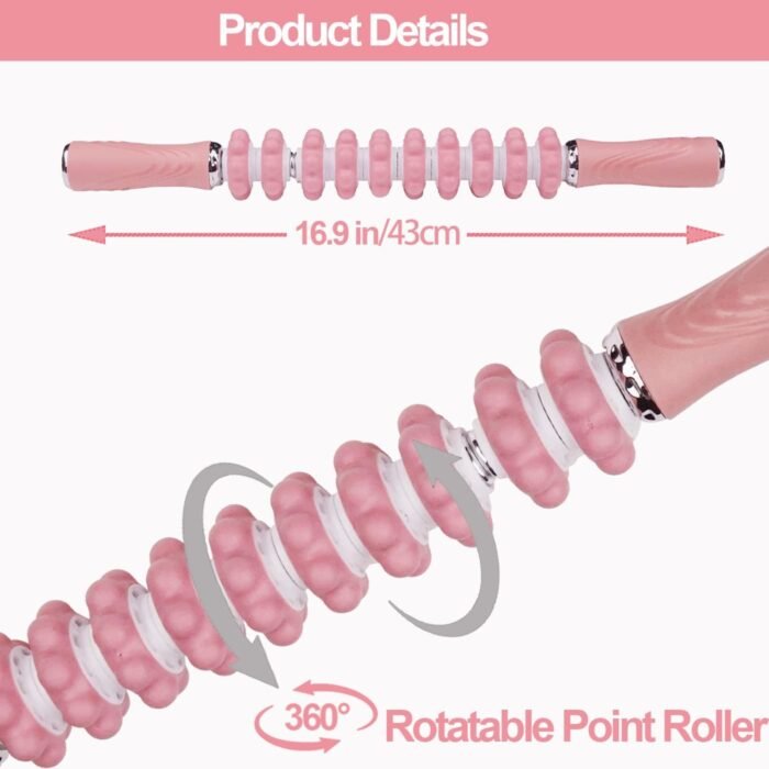 Bendable Muscle Roller Stick for Fascial Massage, Cellulite Remove, Lymphatic Circulation and Sore Muscles - Multi-Functional Massage Roller Stick for Legs and Back Muscle Recovery - Image 6