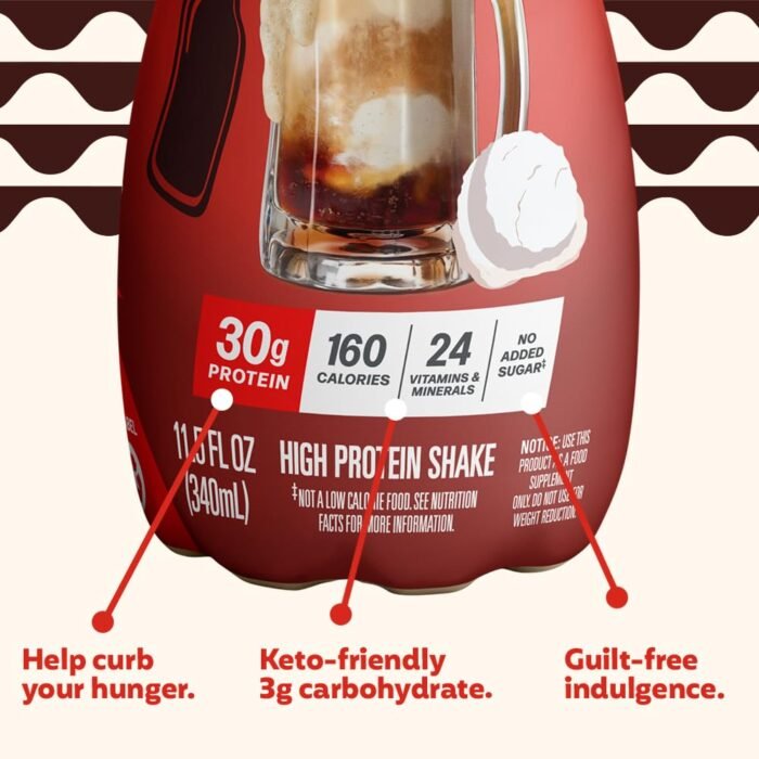 Premier Protein Shake, Limited Edition, Root Beer Float, 30g Protein, 1g Sugar, 24 Vitamins & Minerals, Nutrients to Support Immune Health, 11.5 fl oz, 12 Pack - Image 3