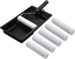 Foam Paint Roller Set with 6-Inch High-Density Foam Mini Roller Cover Refills, Roller Frame and Tray, Bathtub Refinishing Roller Kit, Wall Tile Paint Roller, Pack of 8 - Image 4