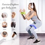 VEICK Resistance Loop Exercise Bands, Elastic Workout Bands for Men Women, Set of 5 Different Resistance Levels Stretch Band for Home Fitness Stretching Strength Training Physical Therap - Image 6
