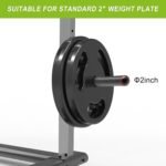 Kipika Weight Plate Holder for 2x2 and 3x3 Power Rack - Attachment for Storage - Fits Standard 1-inch or Olympic 2-inch Plates - Set of 2 - Image 4