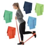 Sammons Preston Resistance Bands for Working Out, Non-Latex Exercise Bands, Resistance Bands for Physical Therapy, Improve Strength & Flexibility, Stretch & Tone Major Muscles, 5pk - Image 2
