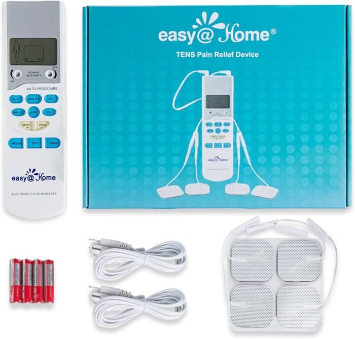 Easy@Home TENS Unit Muscle Stimulator - Electronic Pulse Massager, 510K Cleared, FSA Eligible OTC Home Use Handheld Pain Relief Therapy Device-Pain Management Machine Gift for Mom Dad - EHE009 - Image 8