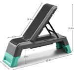 leikefitness Multifunctional Aerobic Deck with Cord Workout Platform Adjustable Dumbbell Bench Weight Bench Professional Fitness Equipment for Home Gym - Image 3