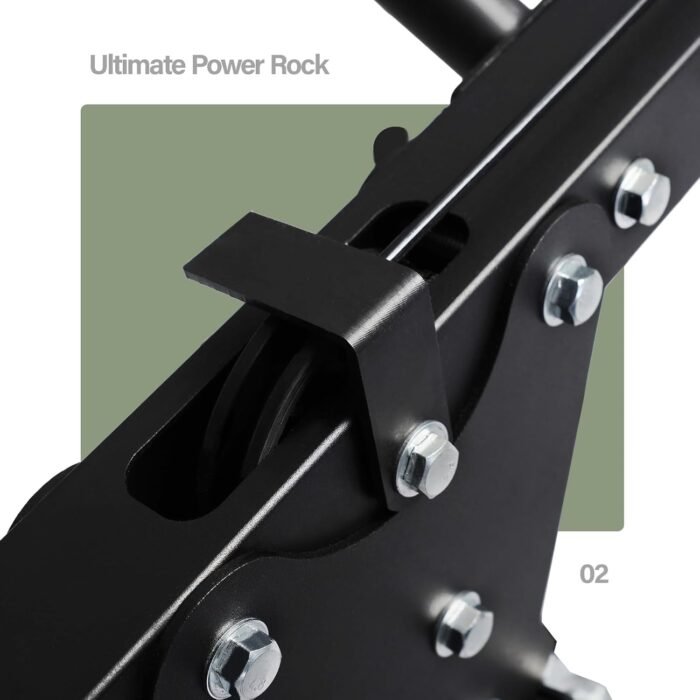 Power Rack | 5-in-1 Power Cage with Adjustable J-Hooks, Cable Machine & Pull-Up Bar | Home and Garage Gym Equipment for Strength Training - Image 7
