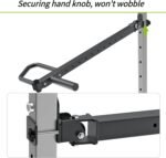 SELEWARE Adjustable Lever Arms Heavy Duty Jammer Arms for 2'' x 2'' and 3'' x 3''Power Racks Rated 600 lbs Per Arm for Strength Training Home Gym Workout Attachments Compatible with 2" Olympic Plates - Image 7