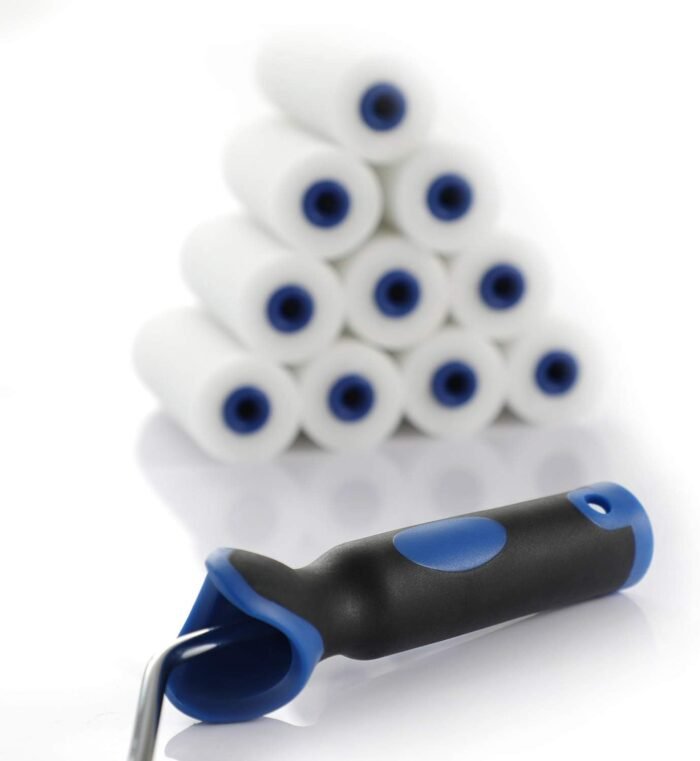 Foam Paint Roller,4-Inch Mini Paint Roller Cover Refills, Small Roller Nap, Foam-Covered Ends, High-Density Foam Covers for Roller Frame and Paint Roller Kit, Pack of 11 - Image 5