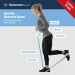 Sammons Preston Resistance Bands for Working Out, Non-Latex Exercise Bands, Resistance Bands for Physical Therapy, Improve Strength & Flexibility, Stretch & Tone Major Muscles, 5pk - Image 10