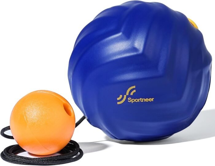 Sportneer Massage Lacrosse Ball with String, Deep Tissue Massager for Back Myofascial Release, Shoulder Trigger Point Therapy & Foot Plantar Fasciitis, Free Relax for Whole Body (Blue) - Image 10