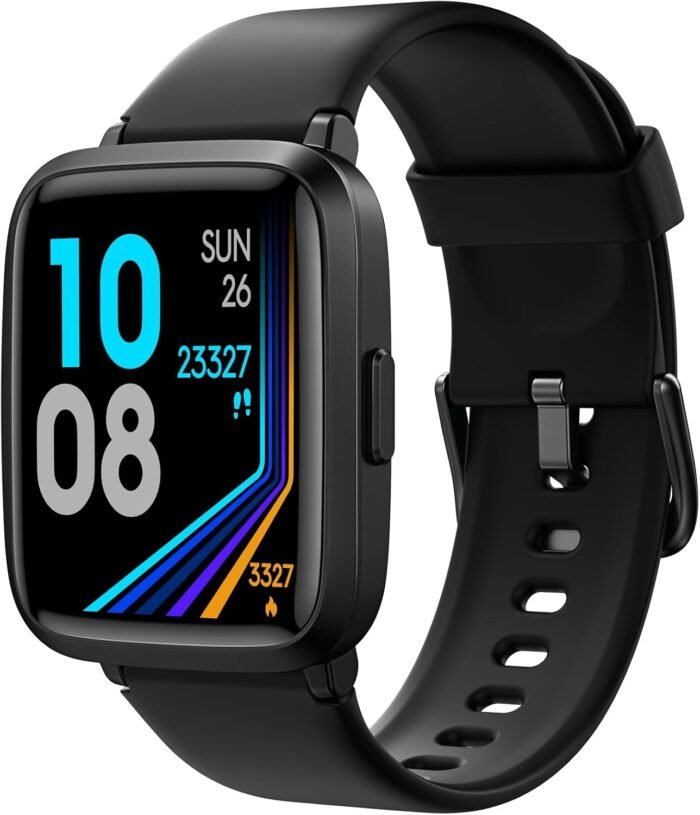 Smart Watch, Touchscreen Fitness Tracker with Heart Rate, Sleep Tracking, IP68 Waterproof Pedometer Smartwatch Compatible with iPhone and Android Phones for Women Men - Image 2
