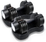 Ativafit 27.5/66/88LBS Pair Adjustable Dumbbell Set with Anti-slip Handle 12 In 1 Quick Dial Adjustment Weights With Safety Locking Button Space Saving Strength Training for Full Body Home Gym Workout - Image 2