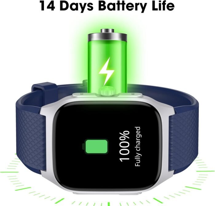 Smart Watch for Men No App/Phone Required, 1.85'' AMOLED Metal Watch with 14 Days Battery, Sleep Tracker,Step Counter, Swimming Waterproof, Make/Answer Calls,Fitness Tracker for Android iOS - Image 5