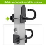 Kipika Power Cage Squat Rack Home Gym Accessories - Anchor for Resistance Bands Fits Rack with 5/8" or 1" Holes, Heavy Duty Hooks for Workouts, Strength Training, and Physical Therapy Exercise, 2 Pack - Image 6