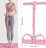 Multi-Function Tension Rope – 4 Tube Resistance Bands with Handles – Sit Up Exercise Equipment Home Gym Tummy Trainer for Men Women - Image 6