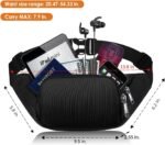 Large Fanny Pack for Women Men - Syican Waist bag with 3-Zipper Pockets, Gifts for Enjoy Sports Traveling Workout Casual Hands-Free crossbody bags Fits MAX 7.9'' iPad & 6.6'' Phone - Image 3