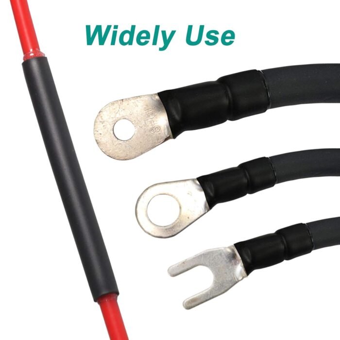 1.5 inch (Diameter) 3:1 Waterproof Heat Shrink Tubing Kit, Large Marine Dual Wall Adhesive Shrinkable Wire Wrap Tube, Insulation Sealing Wear-Resistant Cable Protector by YUKSY (4ft, Black) - Image 5