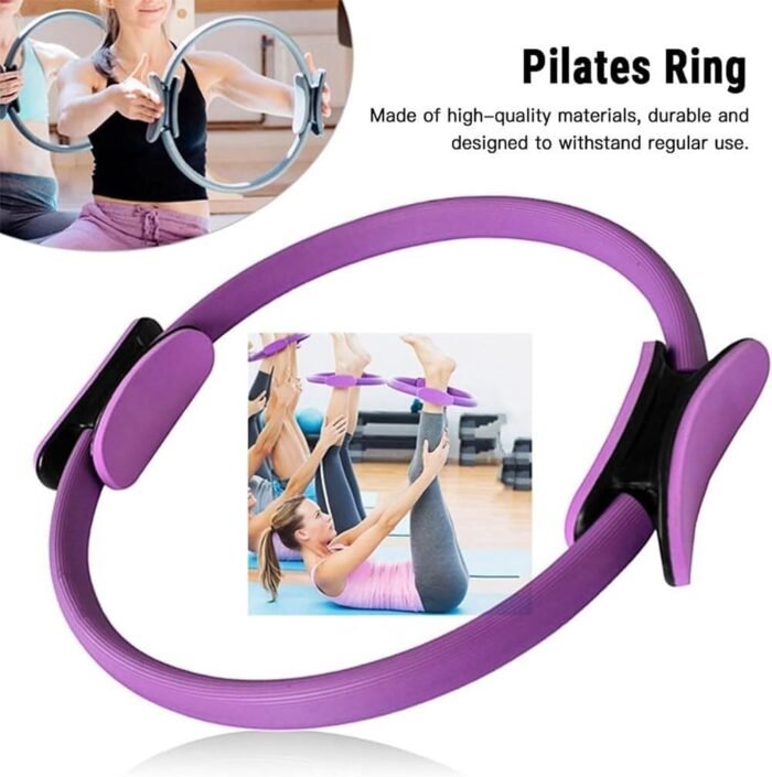 Pilates Essentials Kit，Portable Fitness Equipment for Women，Resistance Bands, Pilates Ring, Ball, for Core Strength Stretching & Toning - Image 3