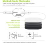 AUVON Dual Channel TENS EMS Unit 24 Modes Muscle Stimulator for Pain Relief, Rechargeable TENS Machine Massager with 12 Pads, ABS Pads Holder, USB Cable and Dust-Proof Storage Bag - Image 7