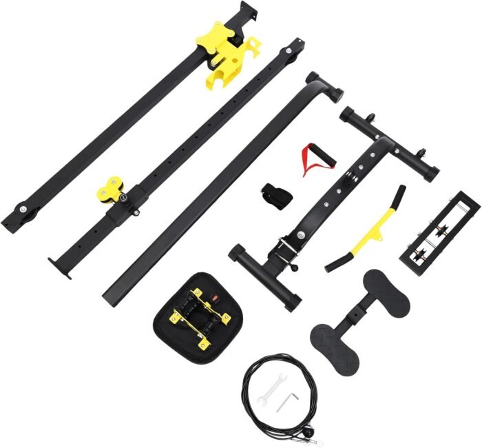 Multi-Function Power Rack, 220.46LBS Capacity Power Rack, Heavy Duty Strength Training Fitness Equipment, for Garage & Home Gym, Black - Image 7