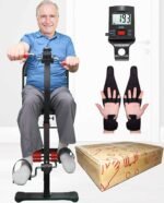 Pedal Exerciser Bike Hand Arm Leg and Knee Peddler Adjustable Fitness Equipment for Seniors, Elderly Home Dual Pedal Exercise Bike for Total Body - Great Gift for Elderly Rehab - Image 9