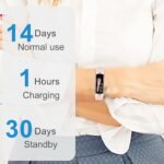 Fitness Tracker with 24/7 Heart Rate, Blood Oxygen Blood Pressure Sleep Monitor, Activity Trackers 5 ATM Waterproof,Step Calorie Counter Pedometer Health Smart Watch for Women Men Pink - Image 8