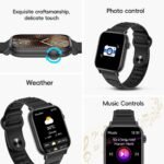 Smart Watch Sports Pedometer Fitness Tracker, Bluetooth Call Heart Rate/Blood Oxygen/Sleep Monitor, 100 Sports Modes Waterproof for iOS Android Men's Women's Smart Watch (Black) - Image 8