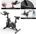 DeerRun Exercise Bike, Indoor Cycling Bike Brake Pad/Adjustable Magnetic Stationary Bike with App, Low Noise Workout Bike for Home Cardio 300lbs Weight Capacity with Pad Mount & LCD Monitor - Image 4