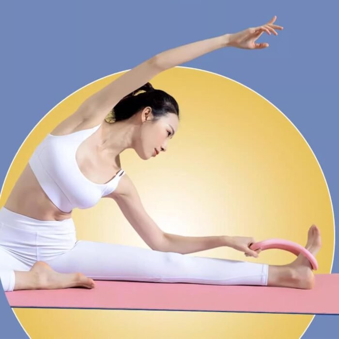2 Pieces of Yoga Ring,Physical Exercises for Leg Calves Fitness Circle,Yoga Equipment Training Ring Exercise Workout Yoga Circles Pilates Circle Stretch Resistance - Image 8