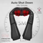 Neck Massager with Heat, Shiatsu Massager for Neck, Back, Shoulder, Foot and Leg, Deep Tissue 3D Kneading Massage for Relax Muscles at Home and Offie,Back Massagers for Women and Men - Image 4