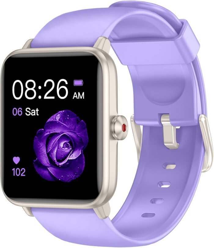 Smart Watch, Fitness Tracker with Heart Rate Monitor, Blood Oxygen, Sleep Tracking, 1.5 Inch Touchscreen Smartwatch for Android iOS Swimming Waterproof Pedometer Step Calories Tracker for Women Men - Image 2