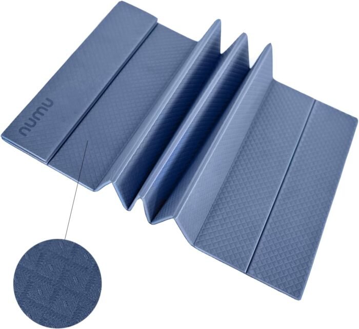 Numu Foldable Yoga Mat with Yoga Carrying Strap - Nonslip, Lightweight, and Portable 1/4” Inch Thick Workout Exercise Mat - Perfect for Easy Storage and Travel - Image 2