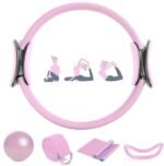 Pilates Essentials Kit for Women,Better Me Pilates Kit,Pilates Ring and Ball Set with Booty Resistance Bands,25 cm Yoga Ball,Figure-8 Resistance Stretch Bands for Core Strength Glute Toning - Image 2