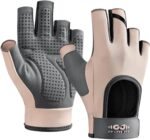 Workout Gloves for Women & Men, Anti-Slip Fingerless Gloves for Weightlifting, Mens Workout Gloves Gym Gloves Fitness Gloves - Image 2