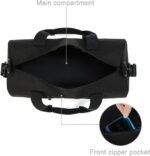 Small Gym Bag Duffel Bag for Women Men Fitness Sports Bag Workout Adjustable Detachable Shoulder Strap Lightweight Carry on Travel Duffle Bag (Black, 15" / Mini / 12L) - Image 4