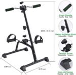 Pedal Exerciser Bike Hand Arm Leg and Knee Peddler Adjustable Fitness Equipment for Seniors, Elderly Home Pedal Exercise Bike for Total Body, with Gift Box - Image 3